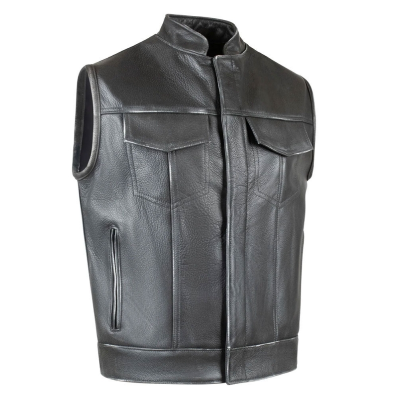 Motorbike Leather Vest