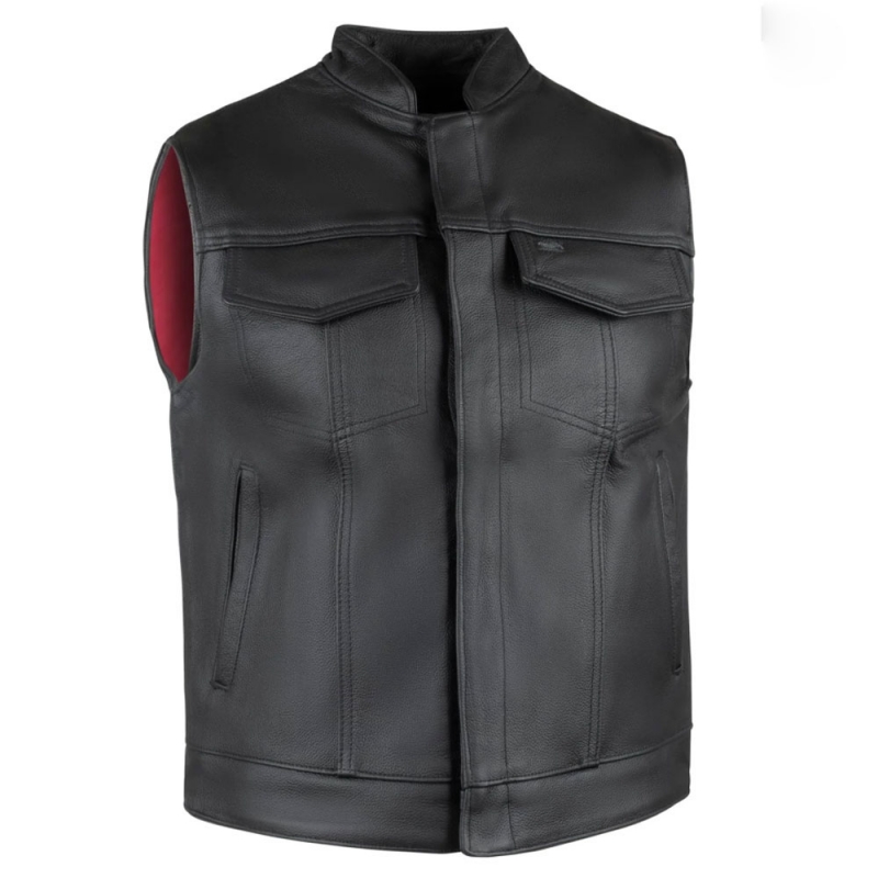 Motorbike Leather Vest