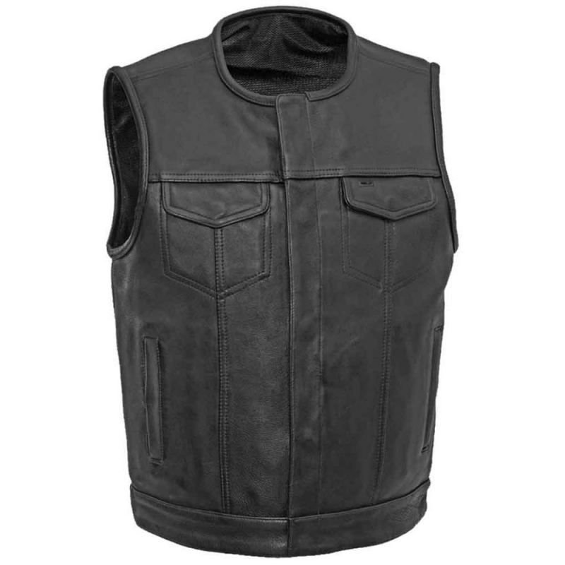 Motorbike Leather Vest