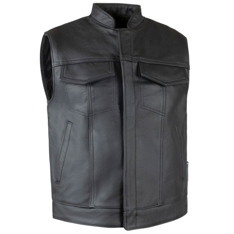 Motorbike Leather Vest