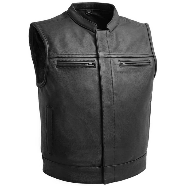 Motorbike Leather Vest